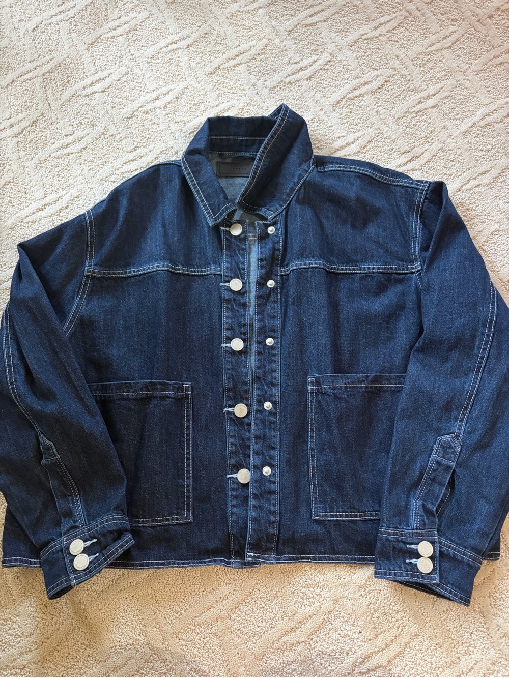 Classic Dark Blue Denim Jacket